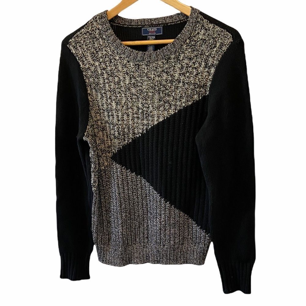 CHAPS Denim Petite Knit Crew Neck Sweater PXL
